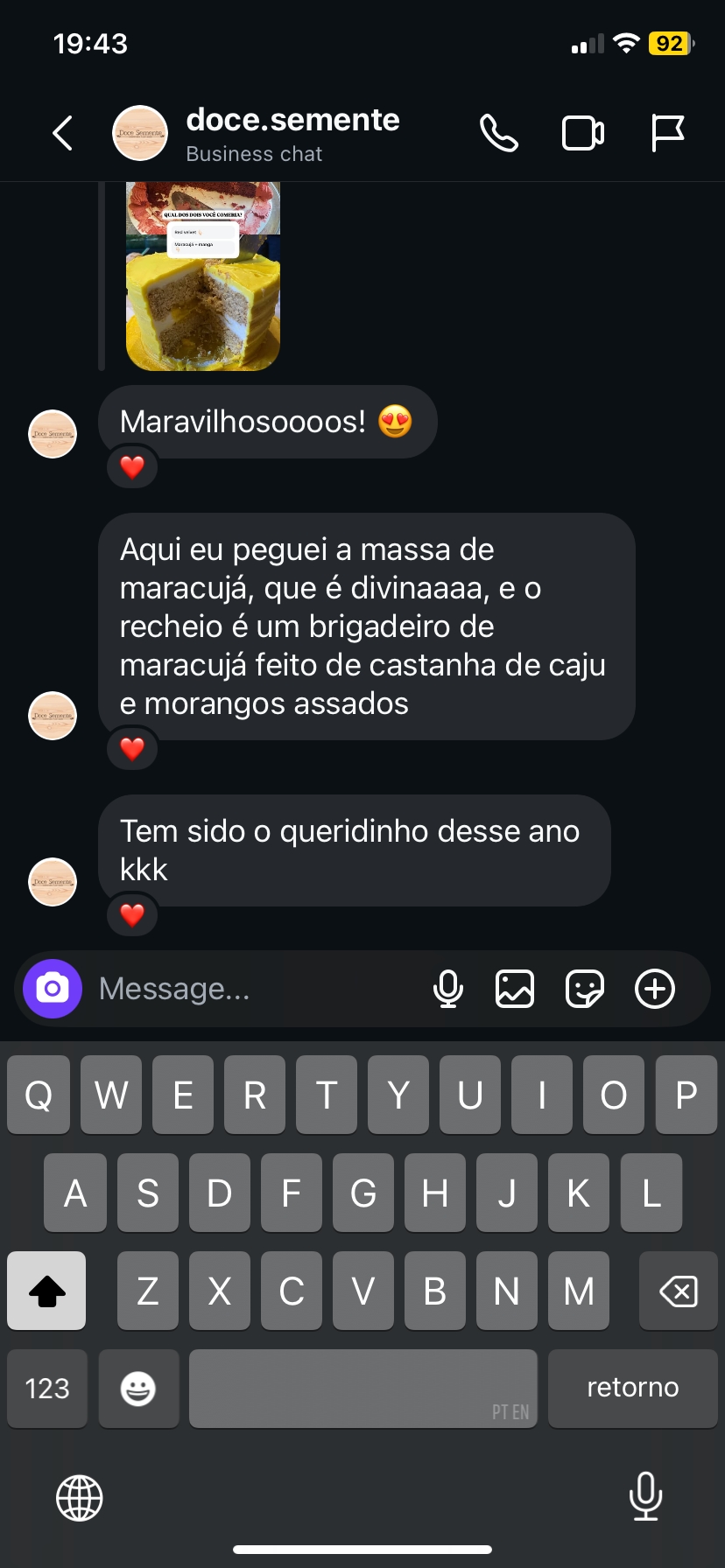 Depoimento de aluna: Sucesso de receitas