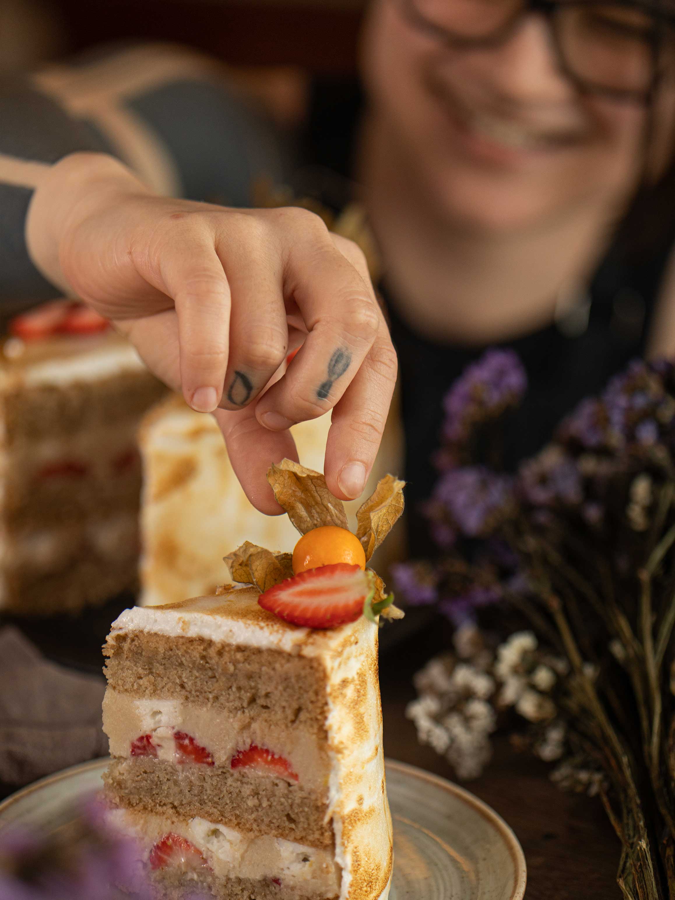 Confeitaria autônoma Chubby Vegan: Bolo finalizado